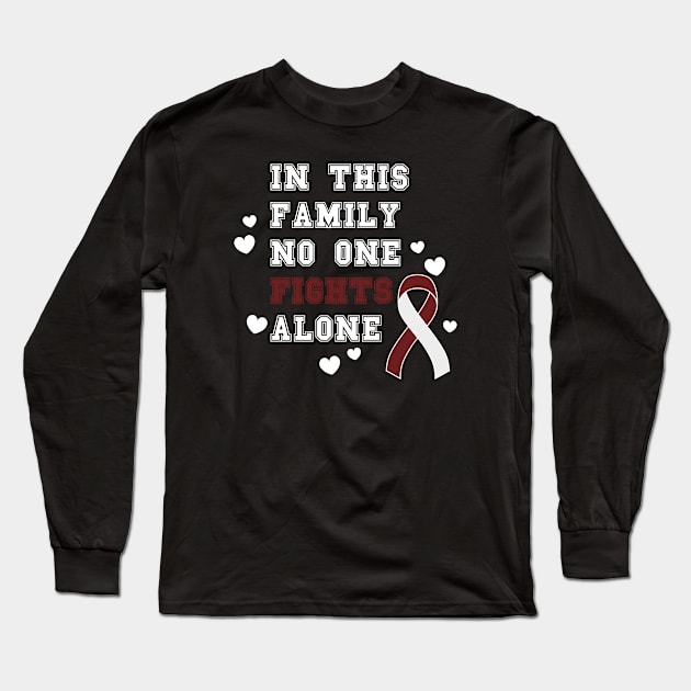 In This Family No One Fights Alone Long Sleeve T-Shirt by oneduystore